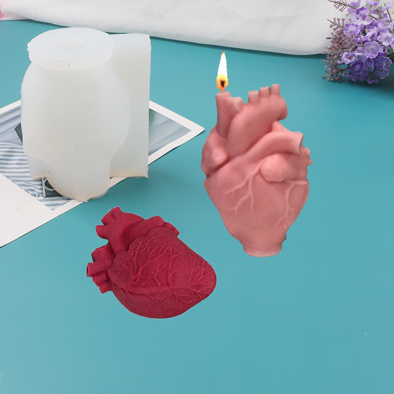 Diy coração humano moldes de v - Candle Making Kits avaliação e preço