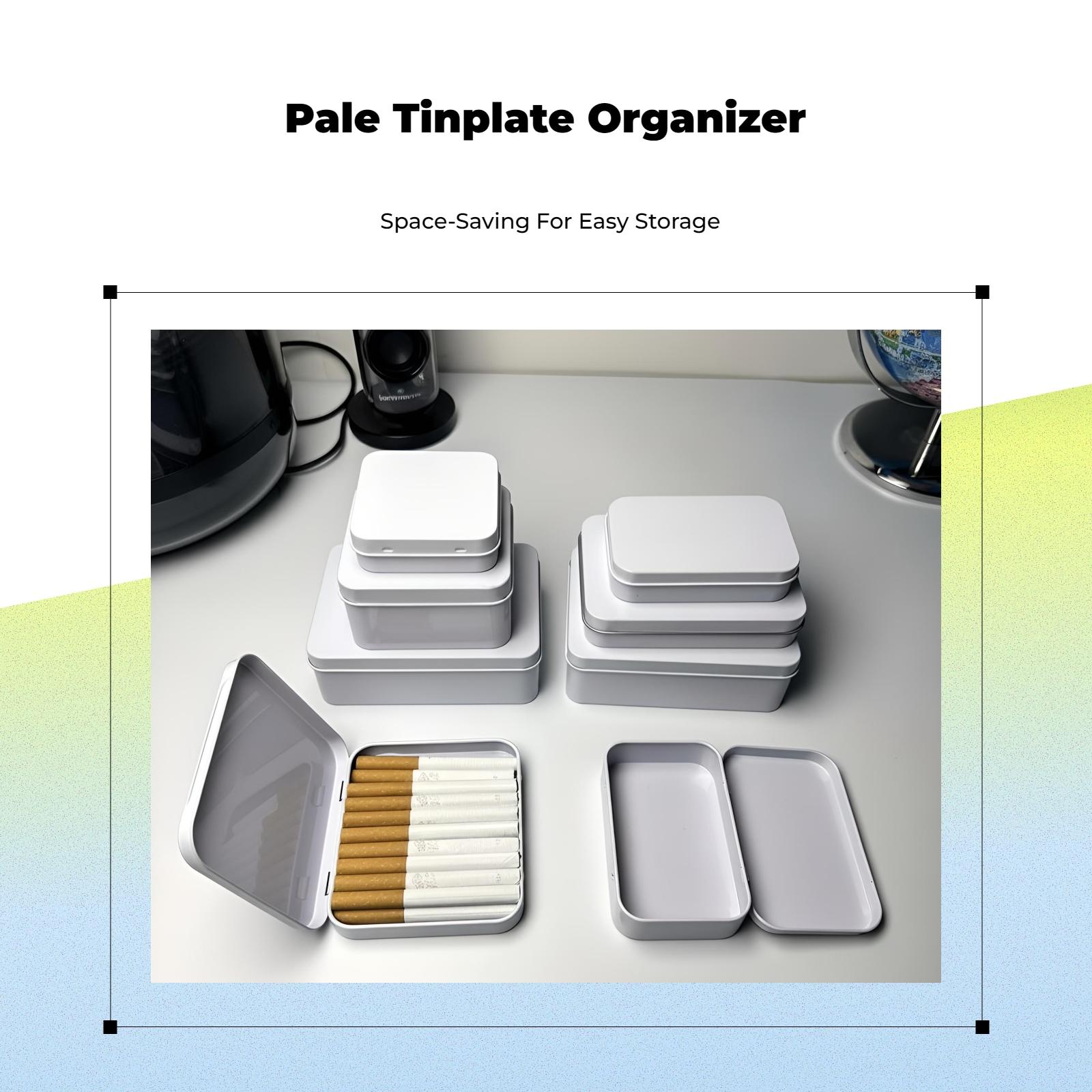 Caixa de Armazenamento de Meta - Tin Container Lid avaliação e preço